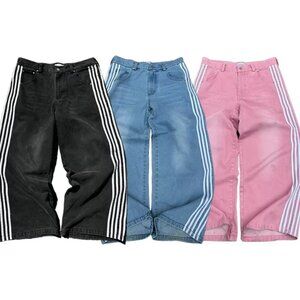 Y2K Baggy Jeans Harajuku vintage Striped Embroidered high quality Sweatpants